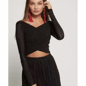 SHOW ME YOUR MUMU SIZE LARGE BLACK Top